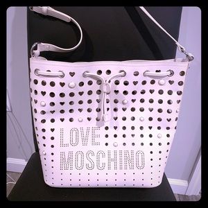 Authentic moschino love bucket bag